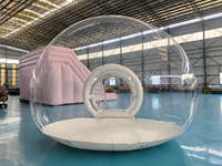 Château gonflable pour enfants, maison de jeux transparente en PVC pour l'extérieur, logo et couleur personnalisés, haute qualité, marque JIALE
