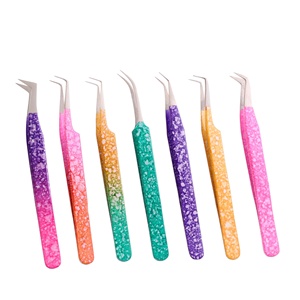 Pince à épiler pour extension de cils en acier inoxydable de qualité supérieure avec pointe dépoussiérée Pince à épiler pour faux cils - Product Image 2