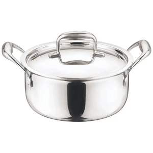 Grande marmite en acier inoxydable de qualité supérieure parfaite pour les cuisines domestiques, les hôtels, les restaurants et les professionnels de la restauration - Product Image 1