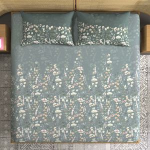 Trident Indulgence 100% juego de sábanas de algodón Pantali patrón tamaño King para cama doble 300TC 3 uds juegos de edredón - Product Image 1