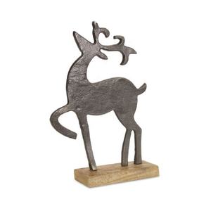 Objetos decorativos de madera de hierro de ciervo de vacaciones de Navidad con forma personalizada y metal de Grado Superior hecho a la venta por exportadores indios - Product Image 1