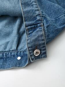 Chaqueta vaquera cómoda para mujer con bolsillos Último diseño Ropa activa transpirable Relleno de algodón antiarrugas Tarifa barata - Product Image 6