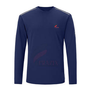 เสื้อพิมพ์ลายแขนยาวสำหรับผู้ชายเสื้อพิมพ์ลายแขนยาวสีทึบแห้งเร็ว - Product Image 1