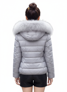 Veste d'hiver pour femme de haute qualité, parka longue, rembourrage gonflable, imperméable, option grande taille - Product Image 4