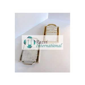 White <b>Marble</b> <b>Coasters</b> with Golden Leaf Design Luxury <b>Marble</b> Gold Edge <b>Coasters</b> Designer <b>Marble</b> Decorative <b>Coasters</b> - Product Image 2