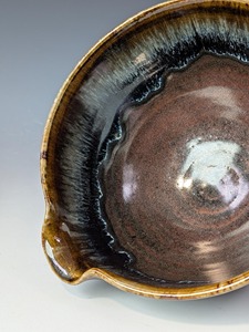 Tazón de Cerámica Hecho a Mano con Estampado Colorido, Opción Económica para Servir en Familia, Tazón de Cerámica Redondo y Profundo Ideal para Fideos - Product Image 2