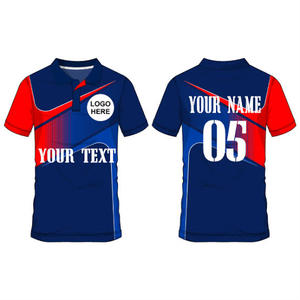 Adorables chemises de football entièrement personnalisables, maillot de cricket en polyester à col design par sublimation - Product Image 4