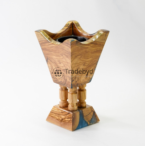 Quemador de incienso rústico de madera con diseño de herencia perfecto para la decoración del hogar y el uso de fragancias tradebyd - Product Image 1