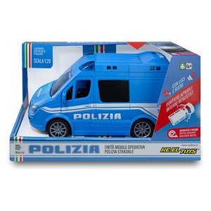Modèle de voiture de police à l'échelle 1:20, unité mobile 0338, avec lumières et sons, autres véhicules jouets - Product Image 2
