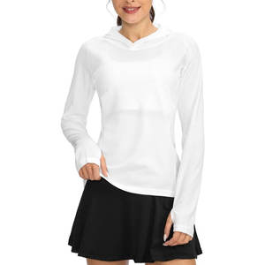 Senderismo Pesca al aire libre Mujer UPF 50 + Camisa de protección solar Manga larga Sudadera con capucha ligera Camisas UV para mujer - Product Image 2