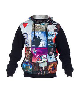 เสื้อฮู้ดผ้าฟลีซแบบระเหิด3D เต็มรูปแบบเสื้อฮู้ดผ้าโพลีเอสเตอร์แบบระเหิด100% - Product Image 1