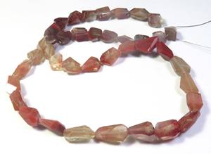 ลูกปัดหินลาบราดอไรต์สีแดง andesine 15 "สาระ8-14.5มม. ลูกปัดลาบราดอไรต์ธรรมชาติ - Product Image 6