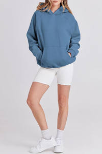 Sweat à capuche en polaire pour femme personnalisé, broderie en coton d'hiver, pull à capuche surdimensionné OEM/ODM, fabricant de sweats à capuche confortables et chauds - Product Image 3