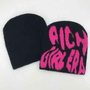 Gorro de punto grueso, cálido, suave y acogedor, forrado de lana, ajustable, elegante, para clima frío, para hombres y mujeres - Product Image 3