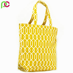 Bolsas de compras de lona de algodón de alta calidad con mango largo, logotipo personalizable al por mayor para promociones, precio bajo - Product Image 3