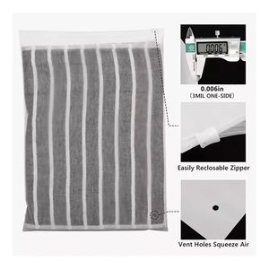 Bolsas de ropa de alta calidad OEM personalizadas, bolsas de ropa de plástico esmerilado con cremallera para embalaje de ropa, bolsas de plástico Maju Industry OEM - Product Image 6