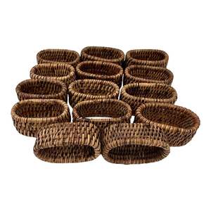 Servilleteros de ratán altamente exigentes, decoración de mesa de comedor hecha a mano, los mejores utensilios de cocina, servilleteros a bajo precio con descuento - Product Image 6