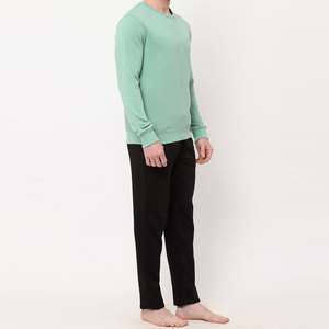 Ensemble de survêtement de jogging en coton sur mesure de haute qualité, coupe ajustée, pour hommes, survêtement de sport, poids moyen, look unique, col rond, survêtement pour hommes - Product Image 2