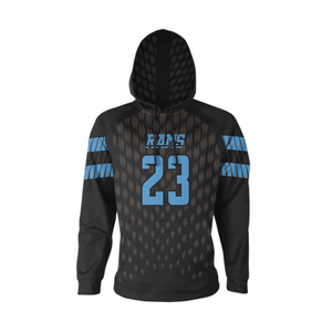 Sudadera CON CAPUCHA DE BALONCESTO personalizada, jersey con estampado sublimado o sudadera de baloncesto con cremallera y logotipo del equipo, nombre y números - Product Image 1
