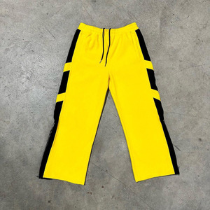 High Quality Multi Panel Wide Leg Men's Casual Sweatpants Jogger Trousers Multi Color Streetwear Elastic Waist Lightweight - Product Image 4