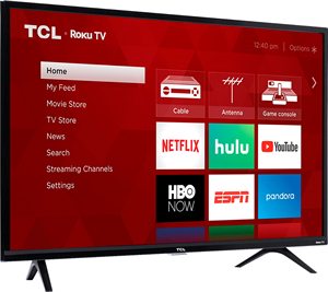 Televisor TCL LED Inteligente Roku de 40 Pulgadas, 1080p, Nuevo y Original, en Caja - Negro - Product Image 1