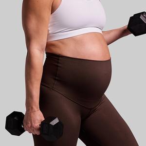 Pantalones de Yoga de Maternidad para Mujer al por Mayor, Leggings de Cintura Alta Elásticos para Embarazadas, para Fitness y Ejercicio - Product Image 3