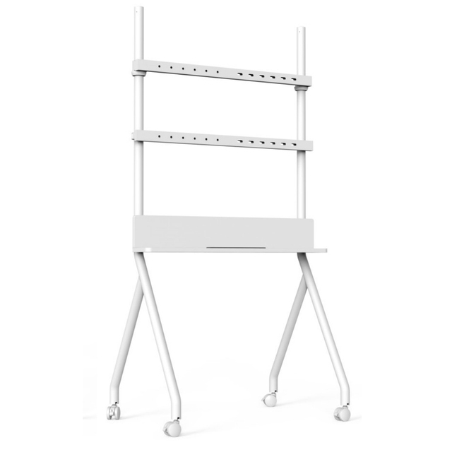 Most Popular Rolling Floor TV Stand With AV Shelf Mobile TV Stand Cart With Wheels Max VESA 600x400mm