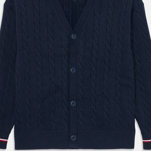 Unisex Winter Knitted <b>Cardigan</b> with Embroidery Decoration and Patchwork Pattern Breathable & Quick Dry <b>Wool</b>/Acrylic Material - Product Image 5