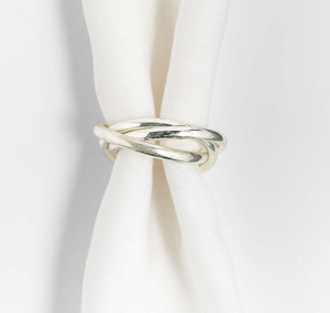 Anneau de serviette en acier inoxydable au design classique, accessoires de table décoratifs pour mariage, hôtel, fête, argenté, en stock, écologique, durable - Product Image 4