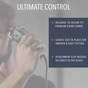 Kit de Barbier Professionnel Sans Fil pour la Coupe de Cheveux à Domicile, Tondeuse Électrique pour Hommes, Kit de Toilettage, Rasoir à Batterie Française, US - Product Image 6