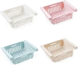 In Stock In Italy, Food Storage Bins Refrigerator Organizer Food Storage Rack Stackable Plastic with Handles for Pantry Plastic Store Type