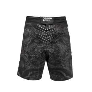 Pantalones Cortos de MMA Blancos de Diseño Personalizado GREEN HILL, Ropa de Poliéster Elástico para Grappling y BJJ para Gimnasio, Sublimados (10537) - Product Image 2