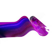Écran LED souple P6, film LED flexible, verre intelligent transparent, affichage 1000-4000 cd, gestion des contenus à distance pour bureaux et salles d'exposition