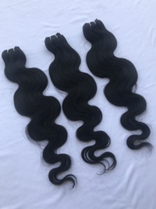 Export 100% Raw Remy Virgin Cambodian 24" <b>Body</b> <b>Wave</b> Bundle Extension Double Machine Weft at Wholesale Price List Indian Supplier - Product Image 2