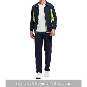Survêtements de sport pour hommes 2-en-1, survêtement d'entraînement de jogging à capuche avec logo personnalisé de marque, survêtement uni de grande taille, ensemble deux pièces - Product Image 3