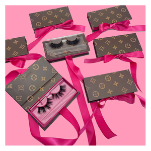 Tùy biến chuyên nghiệp thương hiệu riêng rỗng giấy Lash trường hợp lông mi bao bì hộp - Product Image 1