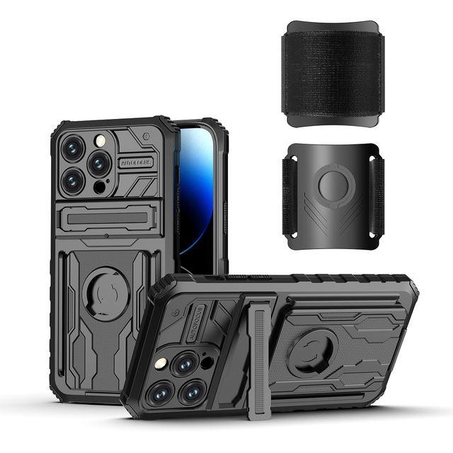 Motorola G Power/G20/G30 Mobile Phone Case with Car Mount Holder Sport Design Shockproof & Dustproof PC Material
