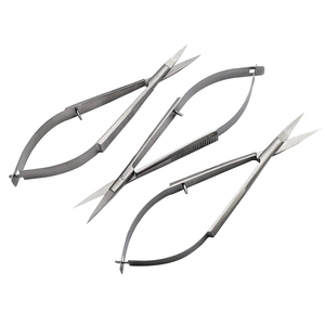 Tijeras Corneales Castroviejo Manuales de Acero Inoxidable, Portaagujas para Cirugía Oftálmica - Instrumentos Quirúrgicos de Alta Calidad - Product Image 3