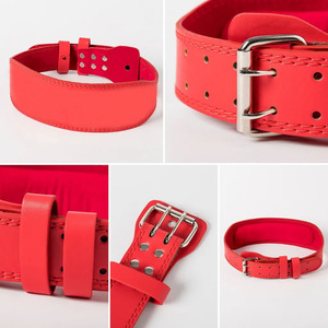 เข็มขัด2024ยกน้ำหนักเข็มขัดยกน้ำหนักสีแดง - Product Image 5
