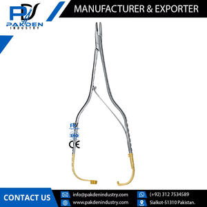 ที่ใส่เข็มสเตนเลสสตีลเครื่องมือพื้นฐานสำหรับการผ่าตัดด้วยมือดีไซน์ OEM ตามสั่ง - Product Image 3