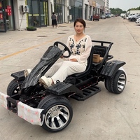 Go-Kart Eléctrico de Carga Rápida de 4 Tiempos con Velocidad Máxima de 75 km/h para Entretenimiento en Interiores/Exteriores y Derrapes