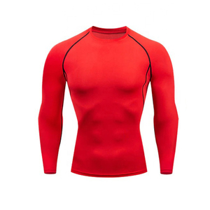T-shirts de sport à manches longues pour hommes, coupe ajustée, protection UV UPF50+, effet rafraîchissant, avec logo personnalisé 2025 - Product Image 2