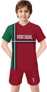 Kit de camiseta de fútbol para Niños #7 y #10 con el diseño del equipo nacional Conjunto de camiseta de fútbol para niños y pantalones cortos - Product Image 5