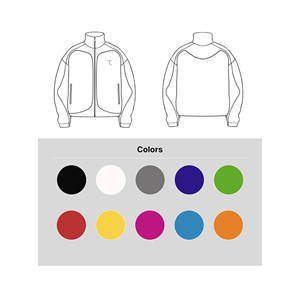 Veste d'hiver en toile classique Crewnec avec logo avant confortable et élégante - Product Image 3