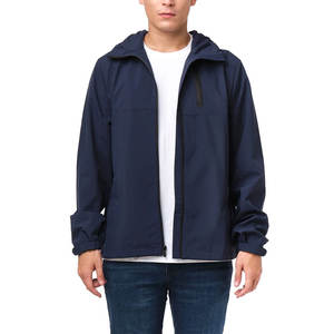 Veste coupe-vent pour homme en toile imperméable respirante à séchage rapide avec logo sur le devant, dernier design - Product Image 1