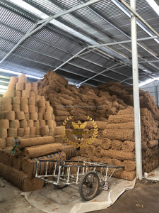 Coco Coir Erosion Control Mats Eco-Friendly 100% Nature Red de fibra de coco de la mejor calidad hecha en Vietnam - Product Image 4