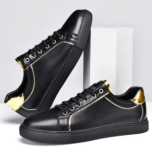 Zapatos blancos pequeños con logotipo personalizado para hombre y mujer, zapatillas <span class=keywords><strong>de</strong></span> cuero genuino, versátiles, informales, para tabla - Product Image 3