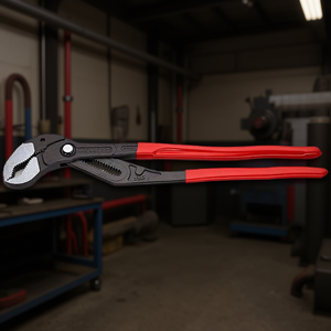 Knipex - Alicates para bombas de agua con cabezal pulido y mangos recubiertos de plástico, modelo Cobra XL/XXL, con bombas hidráulicas y llave para tubos en gris atramentizado - Product Image 3