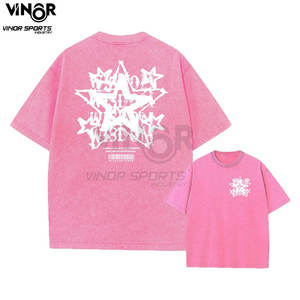 Camiseta Urbana de Algodón para Hombre, Estilo Vintage Lavado, Estampado Urbano, Hip Hop, Retro, Punk, Harajuku, Lavado Ácido, Manga Corta, Informal - Product Image 2