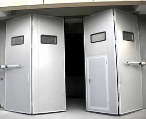 Sunforest Acier inoxydable/galvanisé/panneau <span class=keywords><strong>sandwich</strong></span>/matériau composite Acier industriel robuste Porte de sécurité battante/articulée - Product Image 2